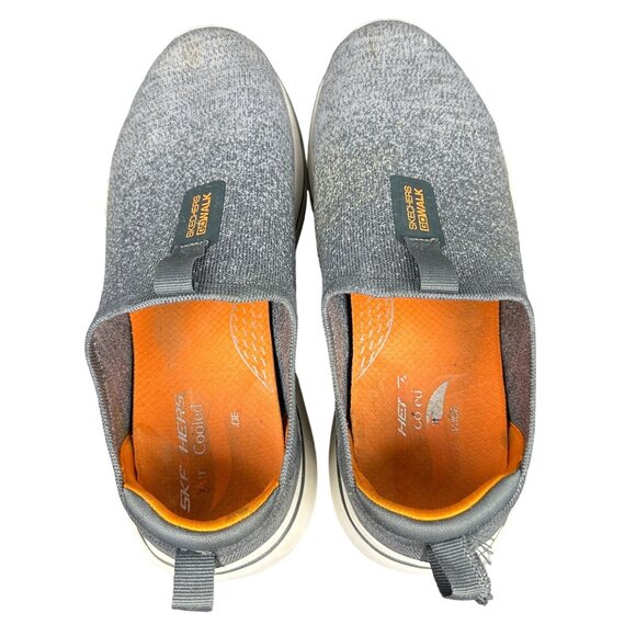 Skechers Performance Go Walk Shoes Men 10.5 Arch Fit Grey Stretch Fit SN 216256 - Picture 9 of 16